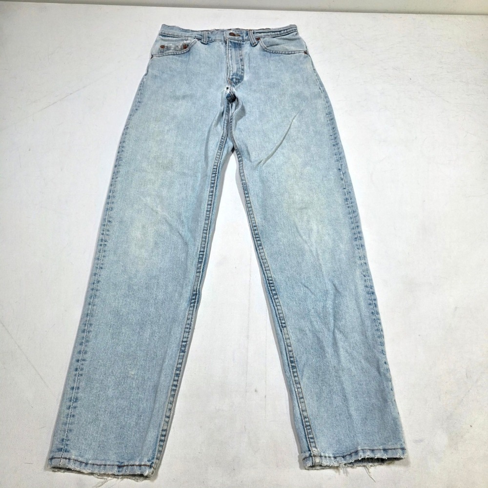 Levi's 550 Jeans Mens 29x32 Light Wash Relaxed Fit Tapered Leg Vintage Denim